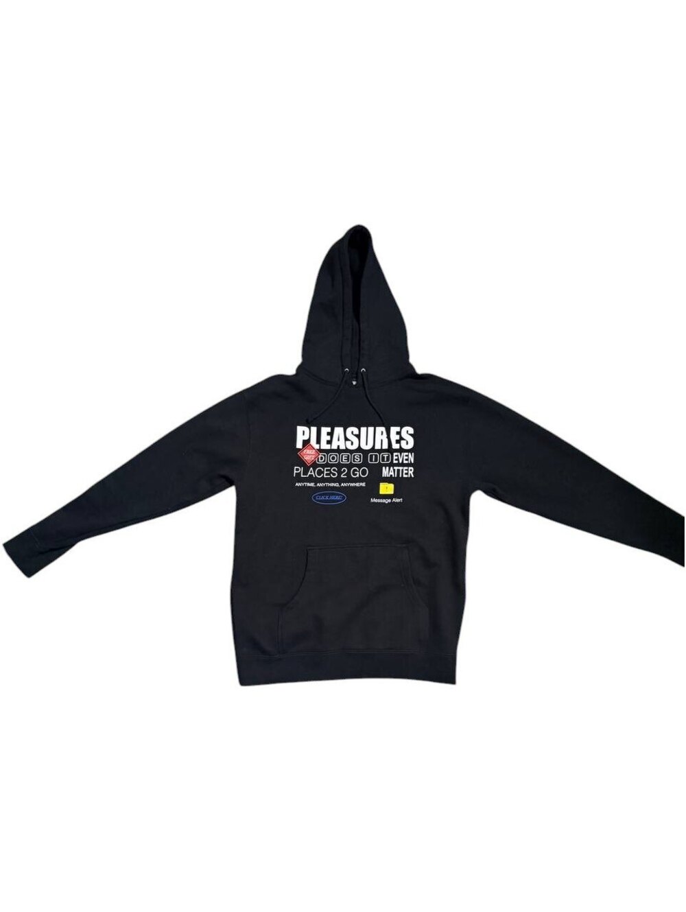 Pleasures "100% Grass Fed" Cow Graphic Hoodie Black